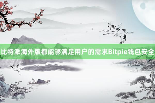 比特派海外版都能够满足用户的需求Bitpie钱包安全