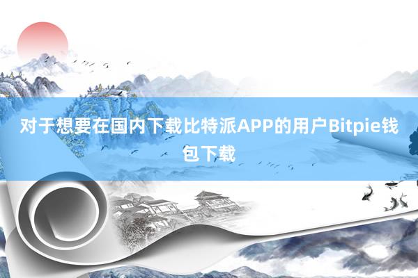 对于想要在国内下载比特派APP的用户Bitpie钱包下载