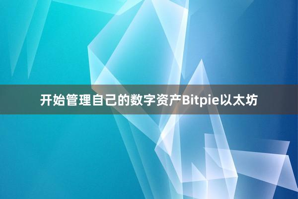 开始管理自己的数字资产Bitpie以太坊