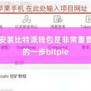 安装比特派钱包是非常重要的一步bitpie