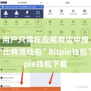 用户只需在应用商店中搜索“比特派钱包”Bitpie钱包下载