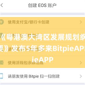 《粤港澳大湾区发展规划纲要》发布5年多来BitpieAPP