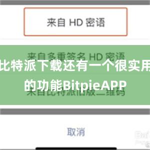 比特派下载还有一个很实用的功能BitpieAPP